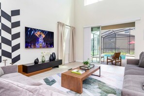 Townhome | Living room | 60-inch Smart TV with cable channels, Netflix, Hulu