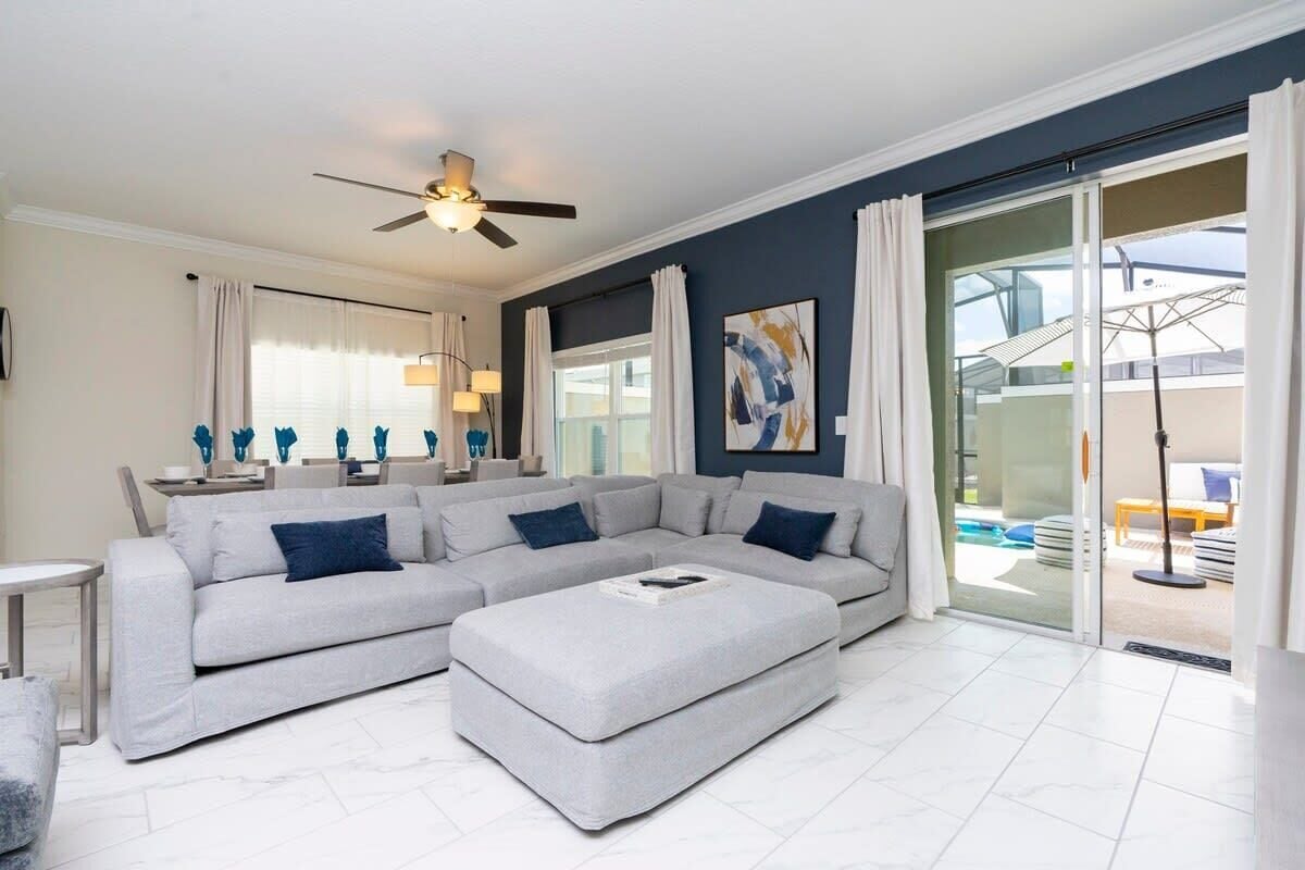 Townhome | Living room | 60-inch Smart TV with cable channels, Netflix, Hulu