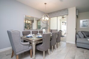 Townhome | Dining room - Ravishing Four Bd w/ Pool Close to Disney 4947 (Kissimmee)