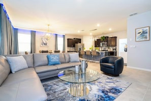 Living room - Stunning 5Bd w/ Pool Close to Disney @ Solterra 7829 (Davenport)