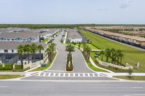 Aerial view - Splendid 5 Bd w/ Screened Pateo & Pool @ Windsor Westside 8921 (Kissimmee)