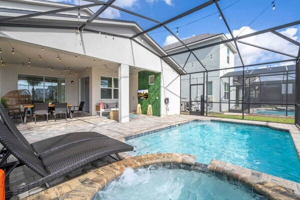 Wonderful 6 Bd W/ Game Room And Pool @ Solara Resort 8991 - Davenport, FL