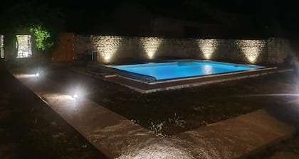 Charming Renovated Cottage with Private Pool, Terrace, and Modern Amenities in Medieval Village