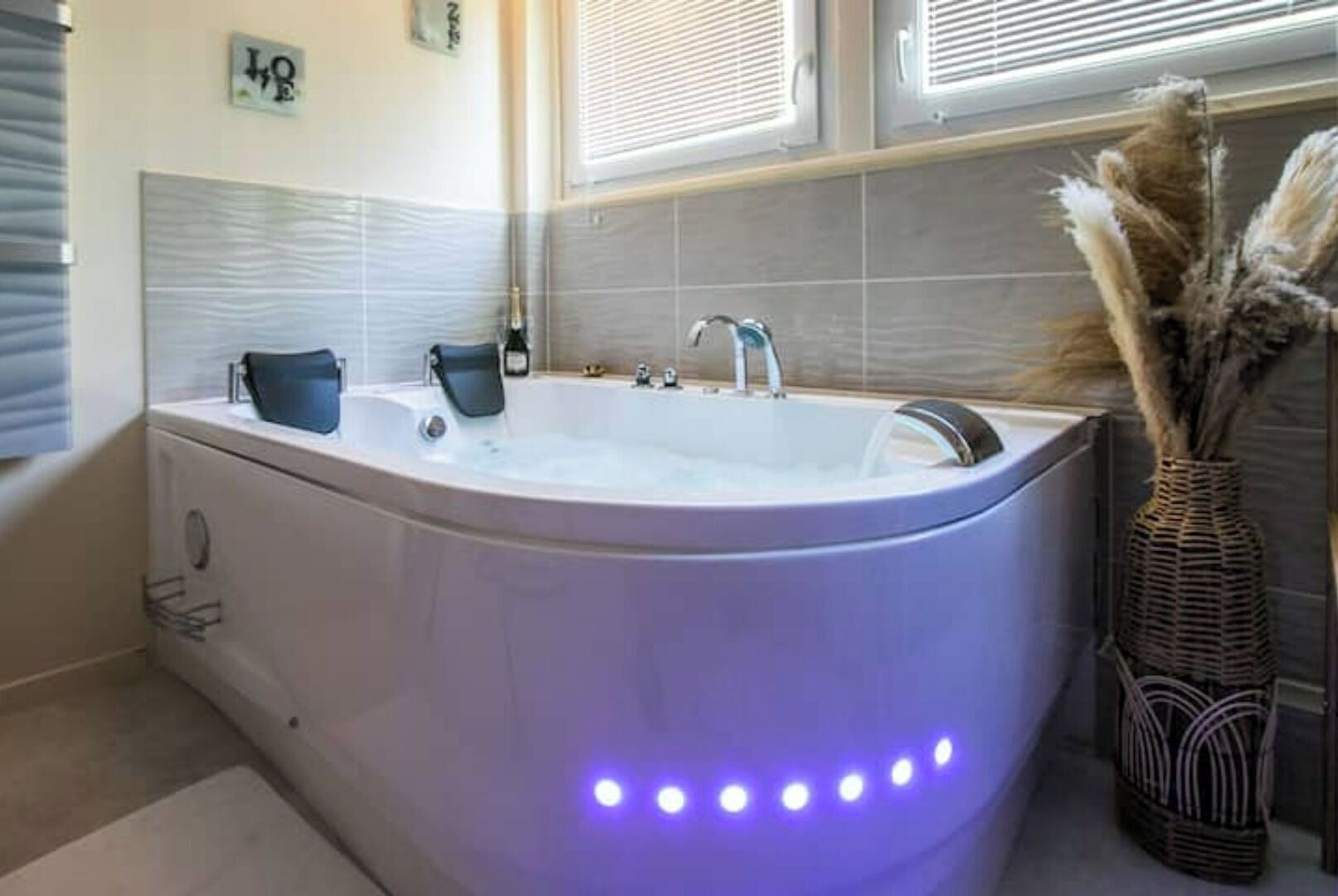 Shower, hair dryer, bathrobes, slippers