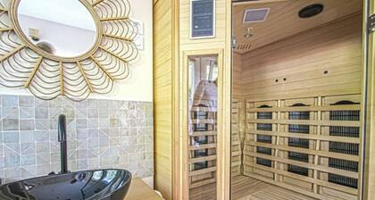 Le Boudoir de Fanny-loft 4* luxe.Sauna/Balnéo/écran geant/Hamacs/lit linge size