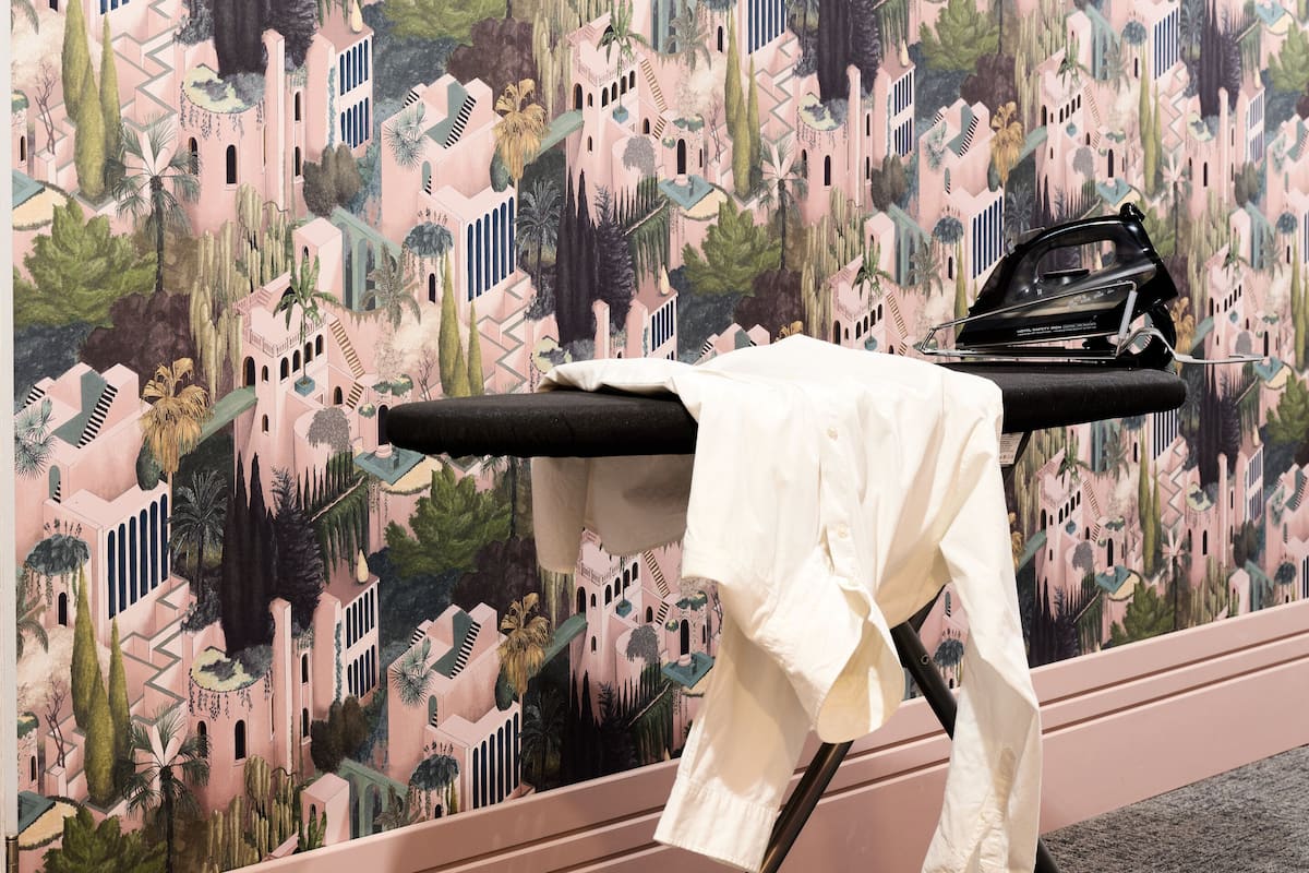 Desk, laptop workspace, iron/ironing board, free WiFi