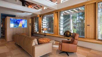 Apartment | Living area | 65-inch Smart TV with digital channels, TV