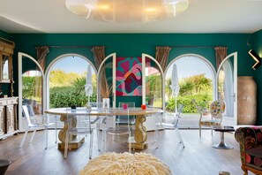 Vue depuis lâhĂ©bergement