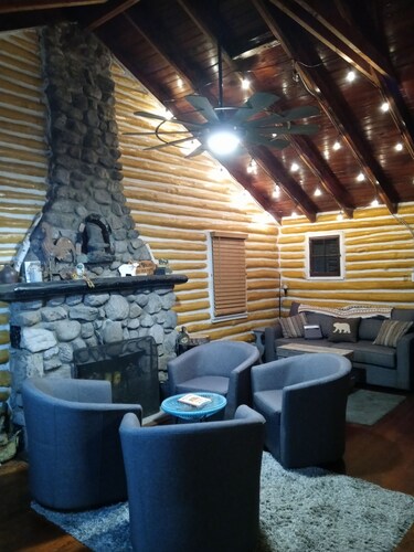 Original Chestnut Log Cabin In A Lake Community