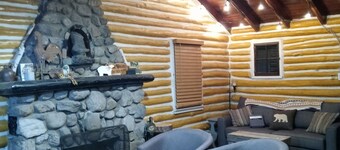 Original Chestnut Log Cabin In A Lake Community
