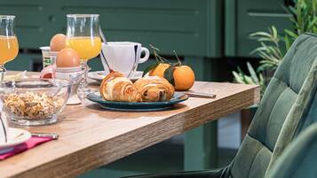 Daily buffet breakfast (EUR 12 per person)