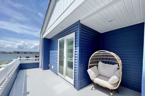 Stunning Beach Block 5BR/4BA Home w/ Elevator & Outdoor Decks–Steps to Boardwalk