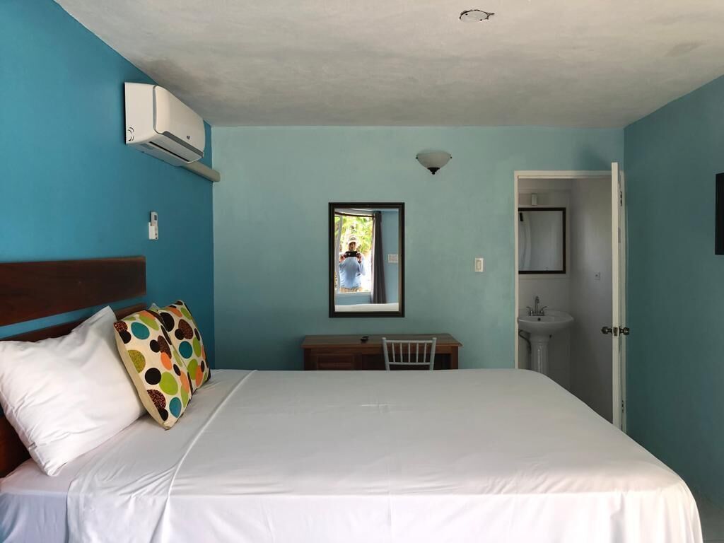 Desk, blackout drapes, iron/ironing board, free WiFi