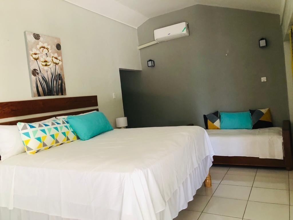 Desk, blackout drapes, iron/ironing board, free WiFi
