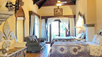 Family Double Room | Down comforters, Select Comfort beds, individually decorated