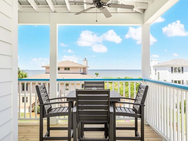 House, Multiple Beds, Balcony, Partial Sea View | Outdoor dining