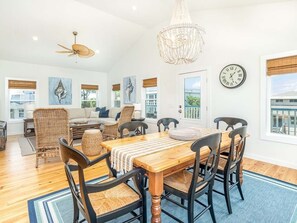 House, Multiple Beds, Balcony, Partial Sea View | Dining - Shore Beats Work by Tybee Vacation Rentals (Tybee Island)