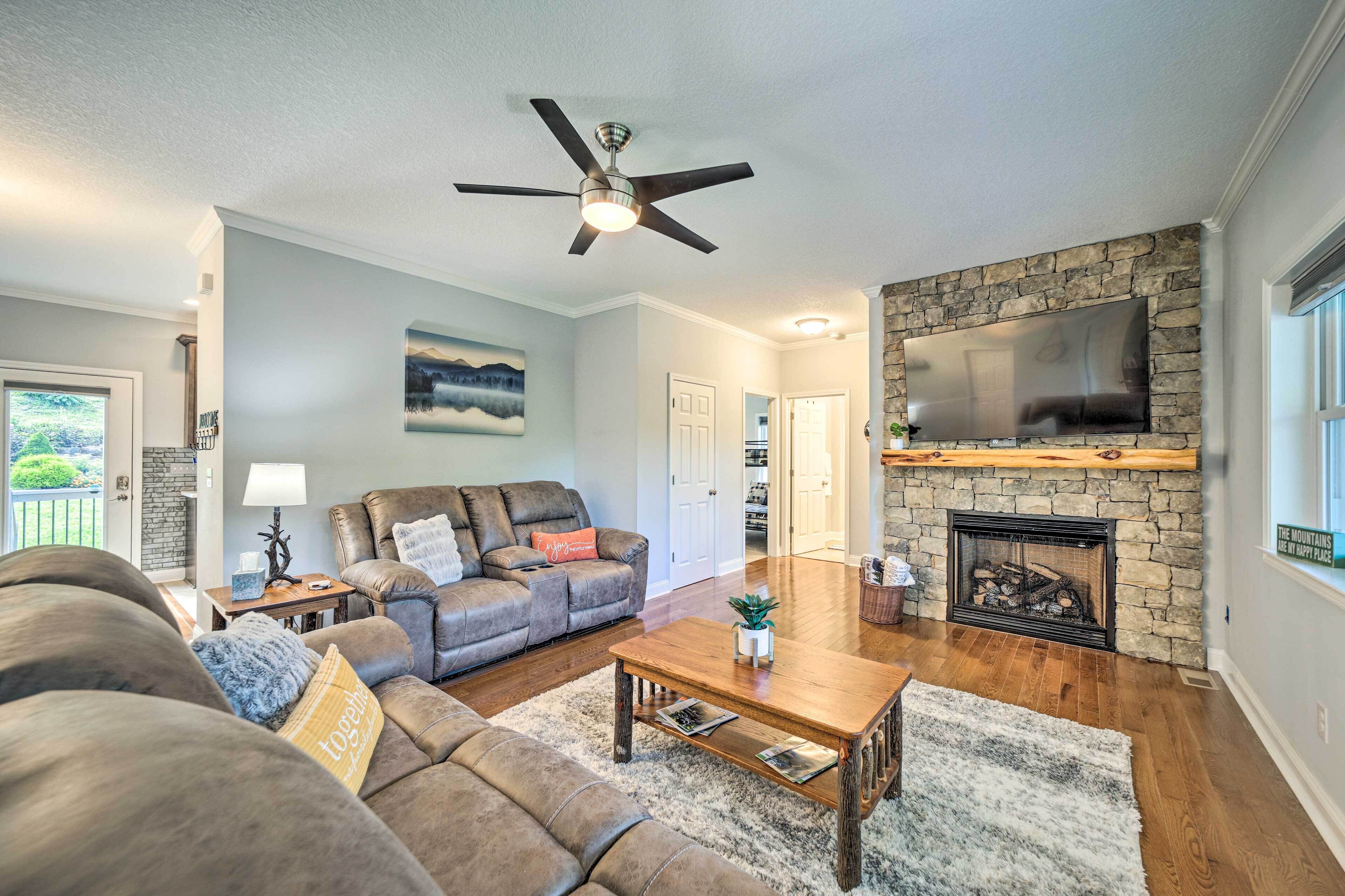 Striking Waynesville Home w/ Mtn Views & Deck