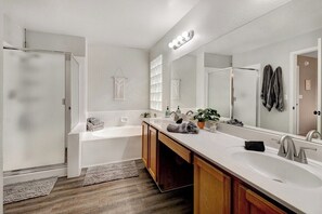 Hair dryer, towels