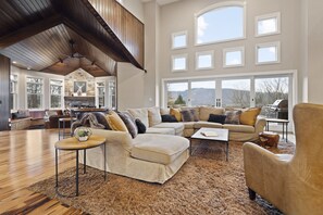 TV connectée, cheminée, jeux vidéo, lecteur de DVD