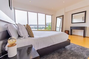 Departamento Premium, 1 habitación | Sábanas de algodón egipcio y ropa de cama de alta calidad