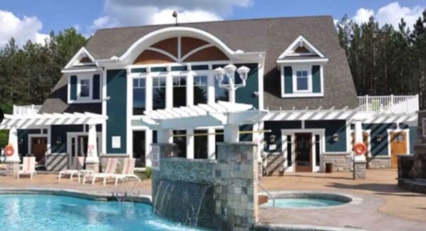 A heated pool