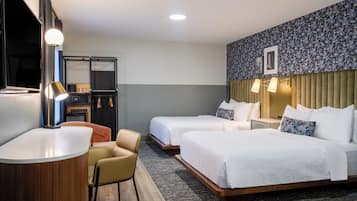 Premium bedding, pillow-top beds, in-room safe, desk