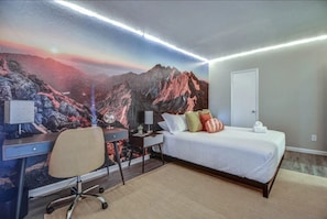 2 habitaciones, escritorio, tabla de planchar con plancha y wifi gratis