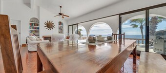 Beachfront Villa + Casitas w/ pool. 6 BR