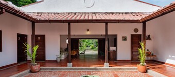 Our Forest lodge consists of 7 rooms, a mandala-style garden