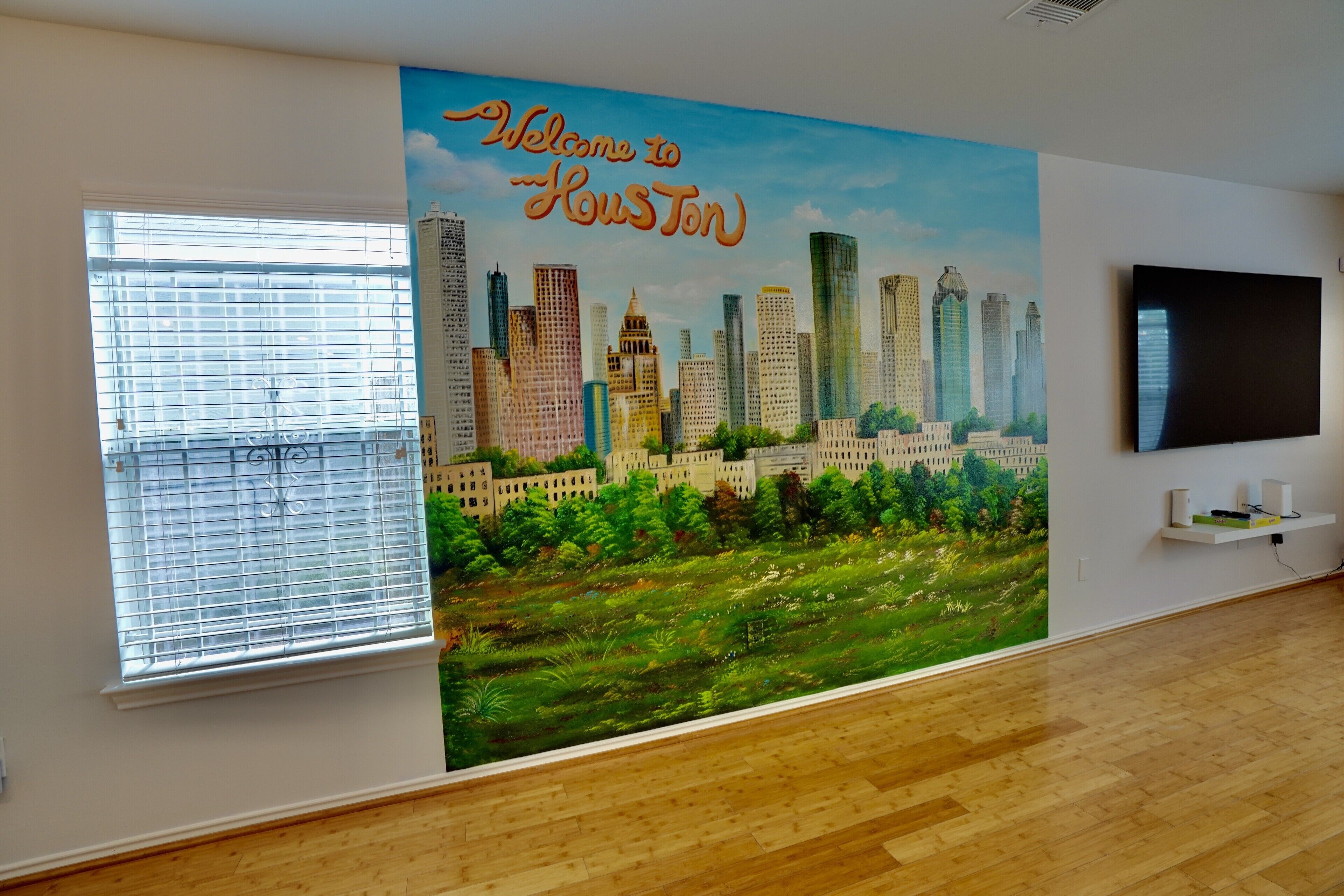 Houston Wall Mural,  A Getaway Escape 