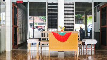 Vue depuis lâhĂ©bergement