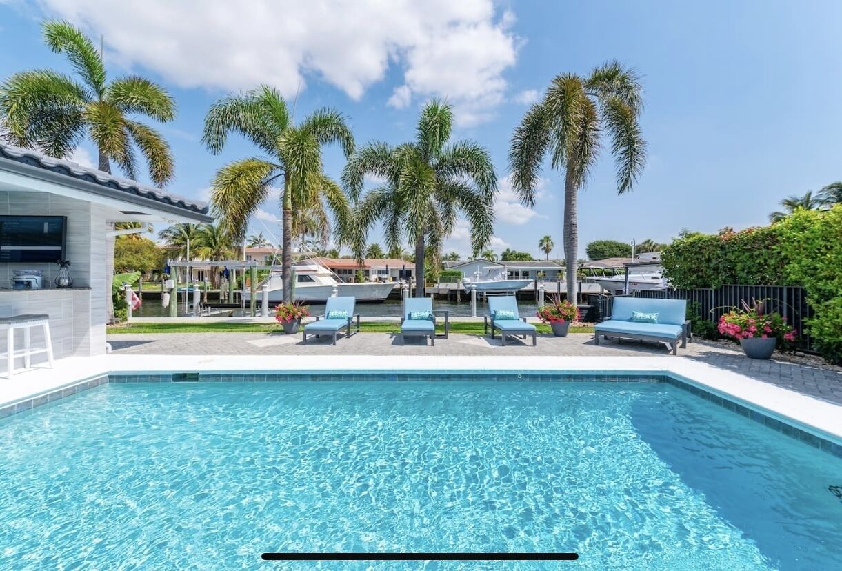 Luxury remodeled home on the water near the beach!