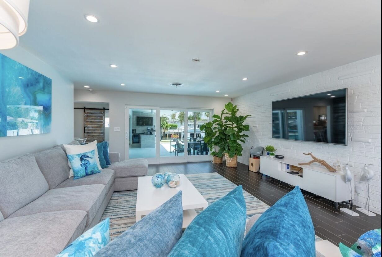 Luxury remodeled home on the water near the beach!