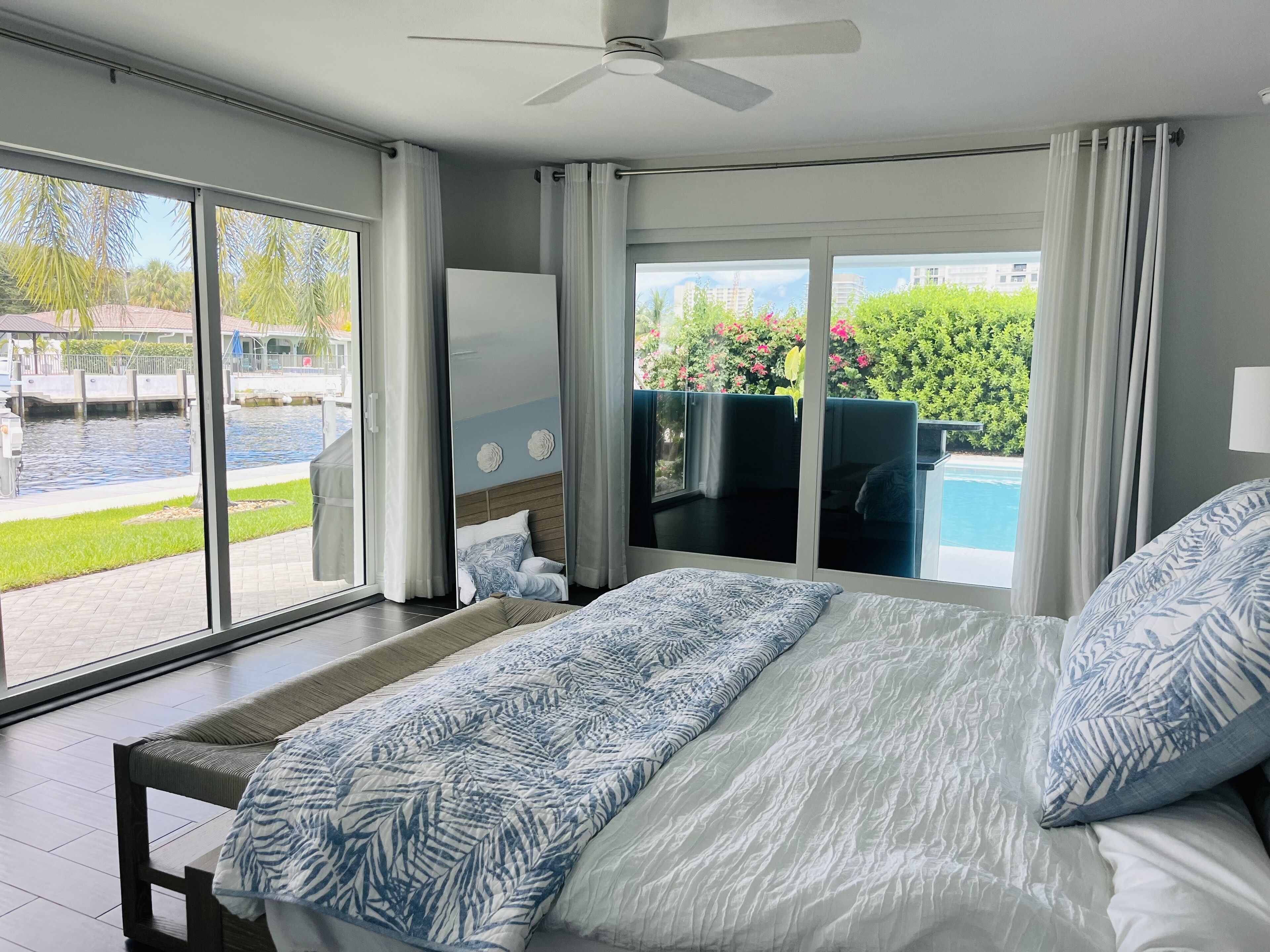 Luxury remodeled home on the water near the beach!