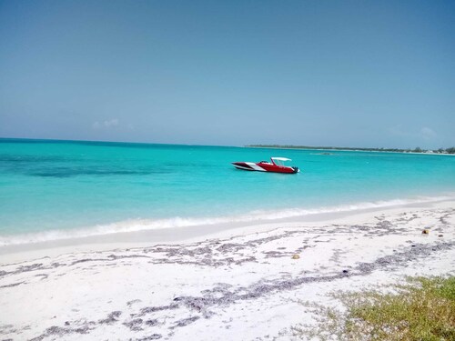 960 Sq. ft  Beach  Front Villa located in Steventon, Exuma,  Bahamas .