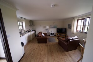 TV, DVD player, stereo