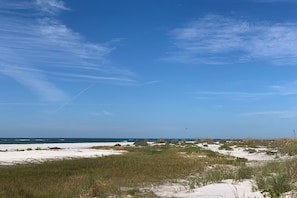 Accommodatie ligt op het strand