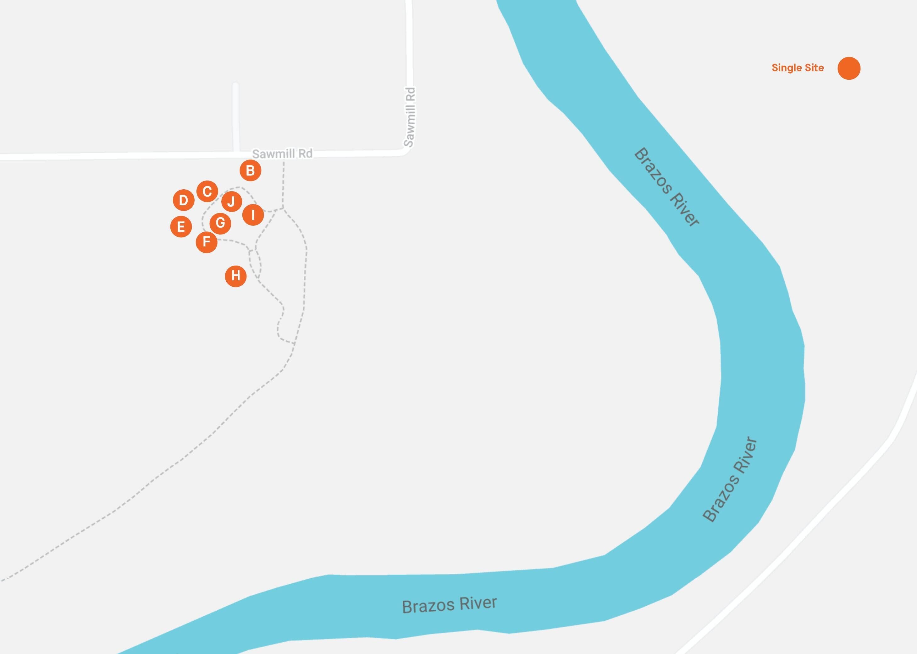 Tentrr State Park Site - Texas Brazos Bend State Park - Trailside C - Single Cam