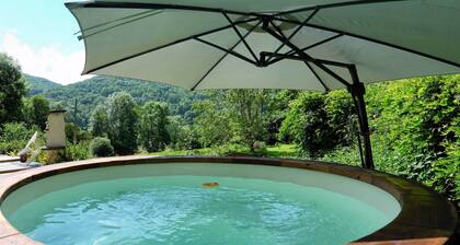 Quiet house with private Nordic bath all year round, pets welcome