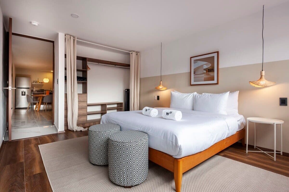 1 室のベッドルーム、アイロン / アイロン台、旅行用ベビーベッド、WiFi