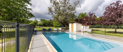 A heated pool