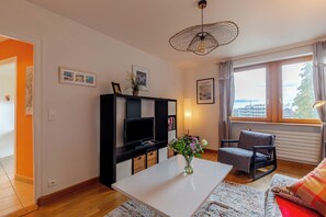 Fernseher, DVD-Player, Stereoanlage