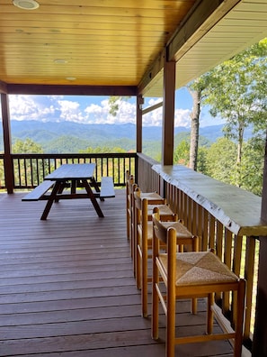 Outdoor dining - Mountain Views - Hot Tub - Gas Fireplace (Bryson City)