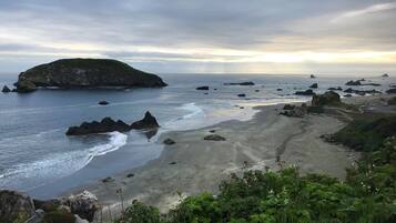 Sun loungers, beach towels