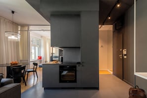 Deluxe Apartment | Private kitchen | Fridge, stovetop, dishwasher, coffee/tea maker - apartamenty-wroc by the River (Wroclaw)