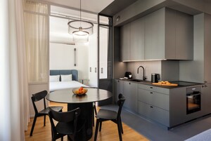 华丽公寓 | 私人厨房 | 冰箱、炉灶、洗碗机、茶具/咖啡用具