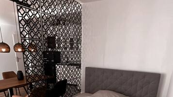 1 Schlafzimmer, kostenloses WLAN, Bettwäsche, Rollstuhlgeeignet