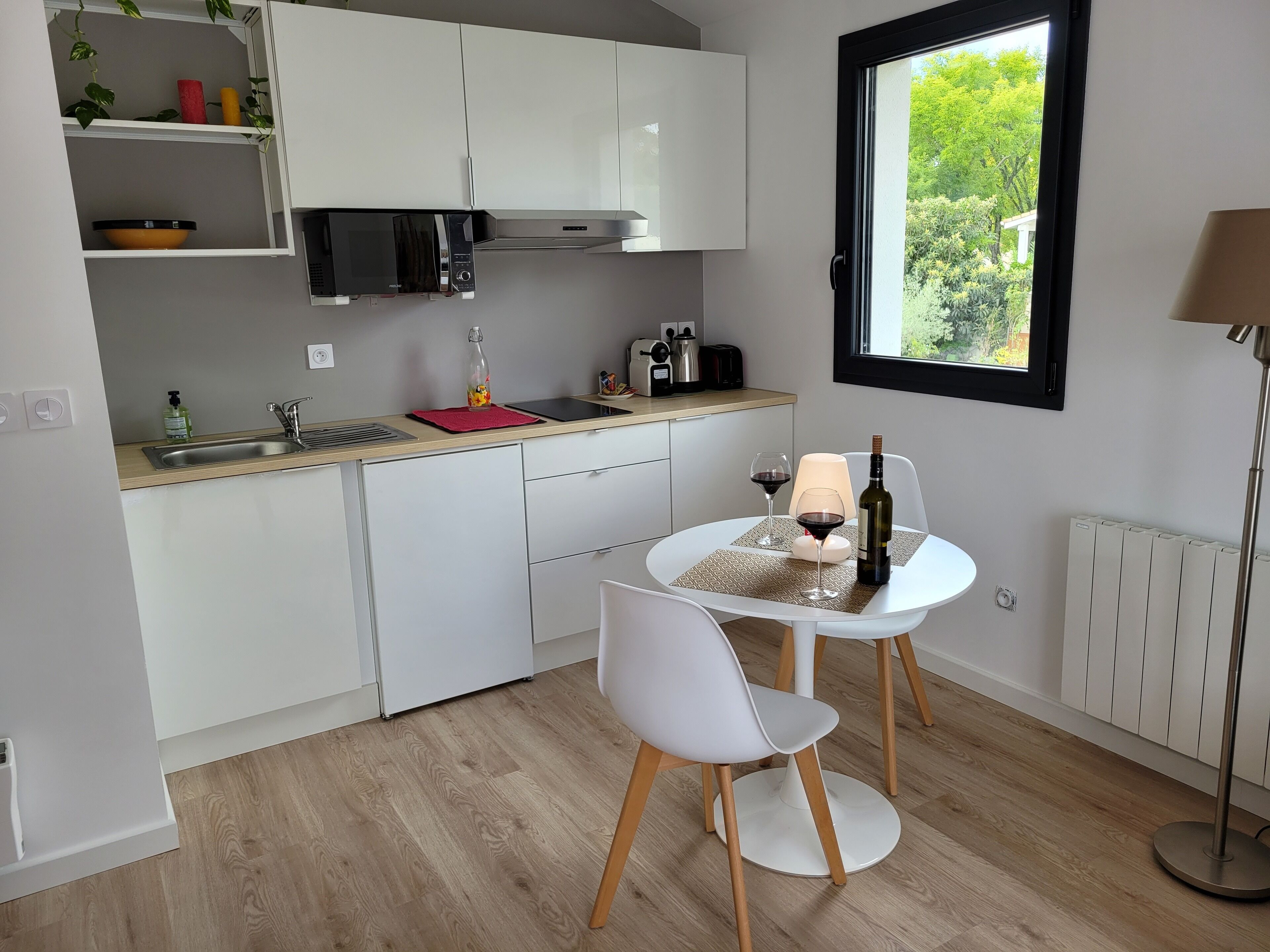 charming spacious apartment with small garden near Bordeaux
