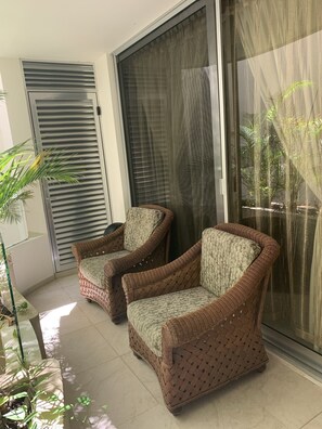 Terrace/patio - Hermoso departamento cerca de la playa y a pasos de la 5ta Av (Playa del Carmen)